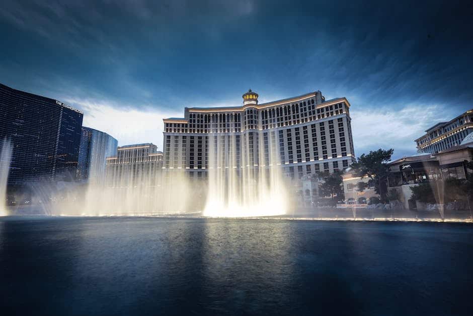 The bellagio hotel and casino in las vegas.