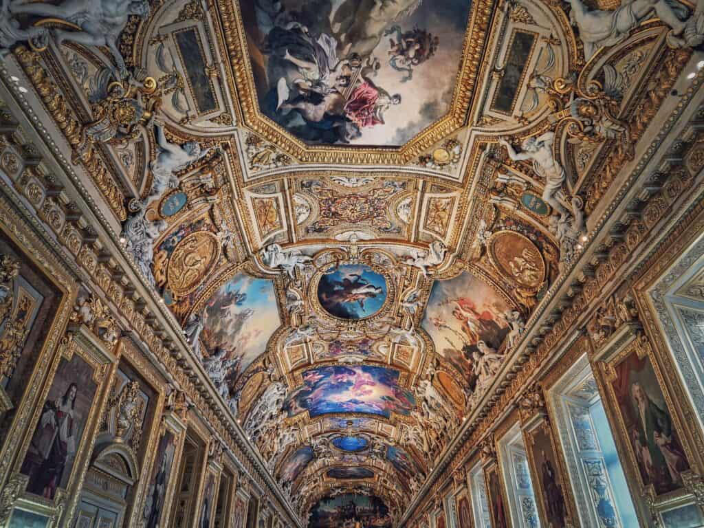 The ceiling of the Vatican Museum showcases exceptional artistry and historical significance in Rome, Italy.